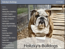 Tablet Screenshot of holtzkysbulldogs.com